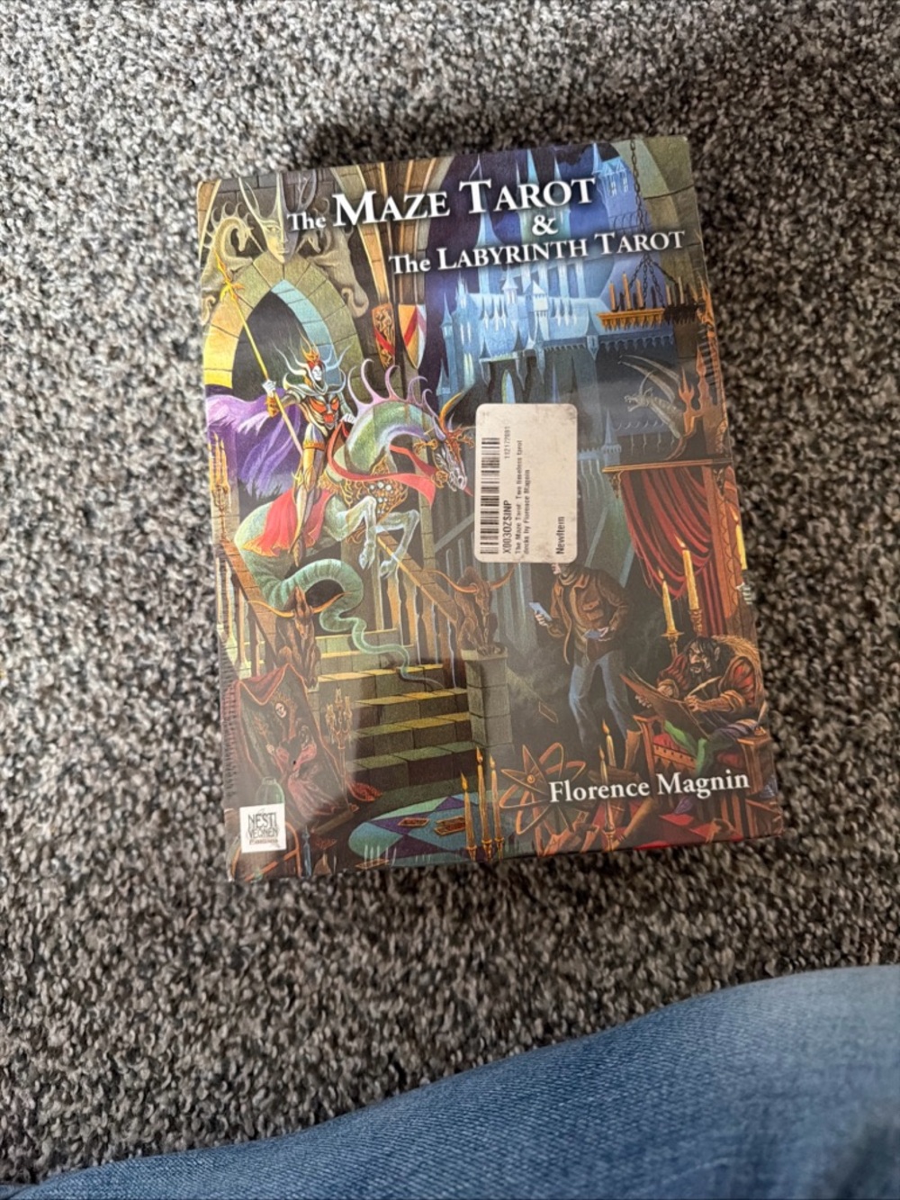 Newton Maze & Labyrinth Tarot Box - Blue, Purple, Green, Gold Artwork